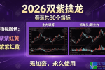 新版【2026双紫擒龙】紫紫红黄/主力吸筹/抓龙头/跟主力等等全套共80个无加密无限制指标